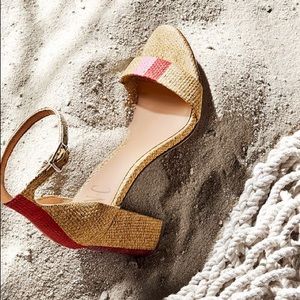 I.N.C. Kivah Two-Piece Sandals  RED/PINK STRIPES